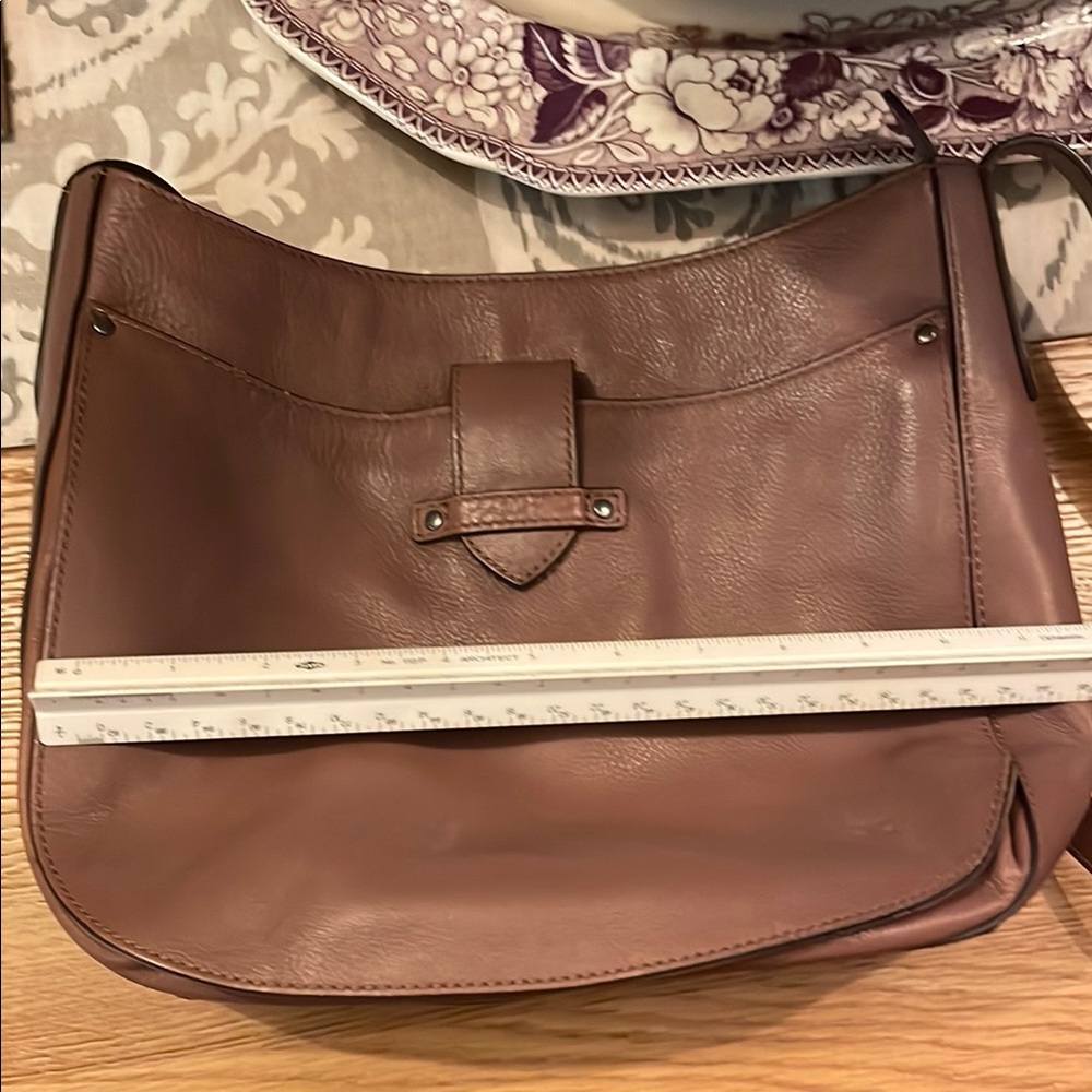Leather Shoulder Bag in Mauve Brown - Unbranded - Picture 3 of 3